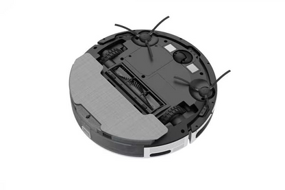 ROBOT SLIM ASIPIRADOR AIROBO, a circular robotic vacuum cleaner with three blades, designed for efficient home cleaning.